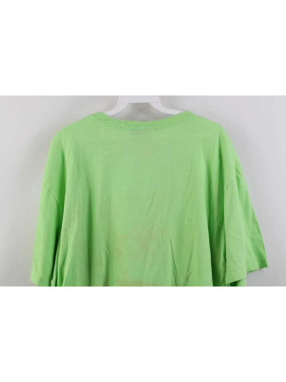Vtg 90s Ralph Lauren Mens XL Faded Marlin Deep Sea Fishing T-Shirt Lime Green